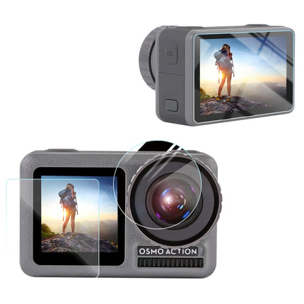 Lens + Front and Back LCD Display HD Protective Film for DJI Osmo Action-garmade.com