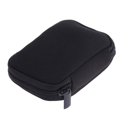 Neoprene U Disk Storage Bag Cover, Bag Size: 12x8cm(Black)-garmade.com