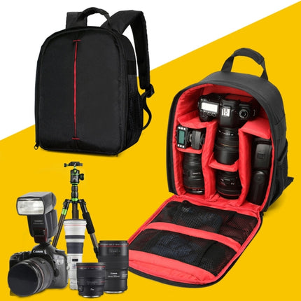 DL-B028 Portable Casual Style Waterproof Scratch-proof Outdoor Sports Backpack SLR Camera Bag Phone Bag for GoPro, SJCAM, Nikon, Canon, Xiaomi Xiaoyi YI, iPad, Apple, Samsung, Huawei, Size: 27.5 * 12.5 * 34 cm(Red)-garmade.com