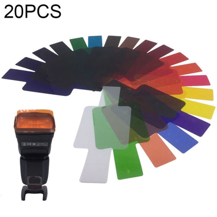 20 PCS / Set SiGi SG200 20-color Filter Set Camera Top Flash Accessories Temperature Filter-garmade.com