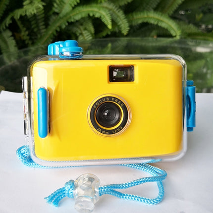 SUC4 5m Waterproof Retro Film Camera Mini Point-and-shoot Camera for Children (Yellow)-garmade.com