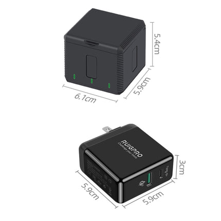 RUIGPRO USB Triple Batteries Housing Charger Box with LED Indicator Light for DJI OSMO Action-garmade.com