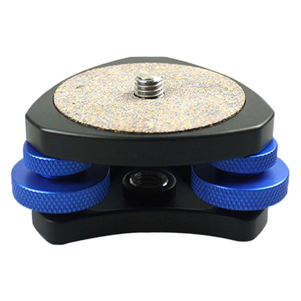 DLEV-3838 Precision Bubble Level Leveling Base Tripod Head Plate with 3/8 inch Screw & 3 Adjustment Dials for Tripod Mount-garmade.com