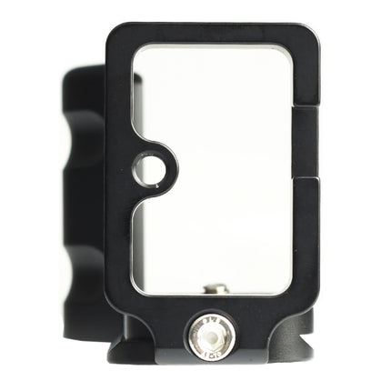 1/4 inch Vertical Shoot Quick Release L Plate Bracket Base Holder for FUJIFILM X-E3 (Black)-garmade.com