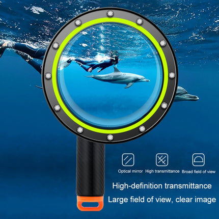 RUIGPRO Floating Hand Grip Dome Port Underwater Diving Camera Lens Transparent Cover for DJI Osmo Action-garmade.com