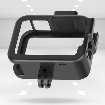 RUIGPRO for GoPro HERO8 Black Aluminium Alloy Standard Border Frame Mount Protective Case with Buckle Basic Mount & Screw(Black)-garmade.com