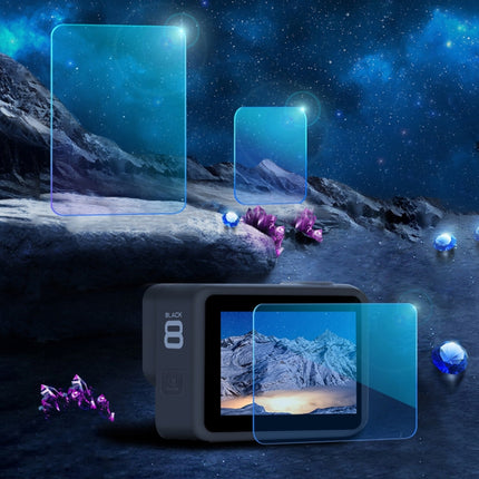For GoPro HERO8 Black Lens + LCD Display Tempered Glass Film(Transparent)-garmade.com