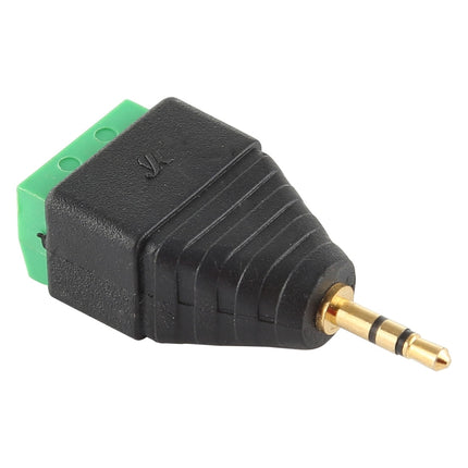 2.5mm Male Plug 3 Pole 3 Pin Terminal Block Stereo Audio Connector-garmade.com