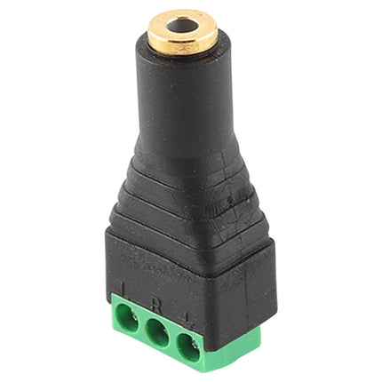 3.5mm Female Plug 3 Pin Terminal Block Stereo Audio Connector-garmade.com