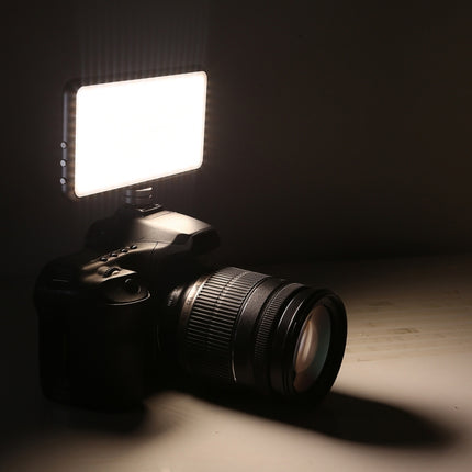 LED011S Pocket 180 LEDs Professional Vlogging Photography Video & Photo Studio Light with OLED Display & Cold Shoe Adapter Mount for Canon / Nikon DSLR Cameras-garmade.com