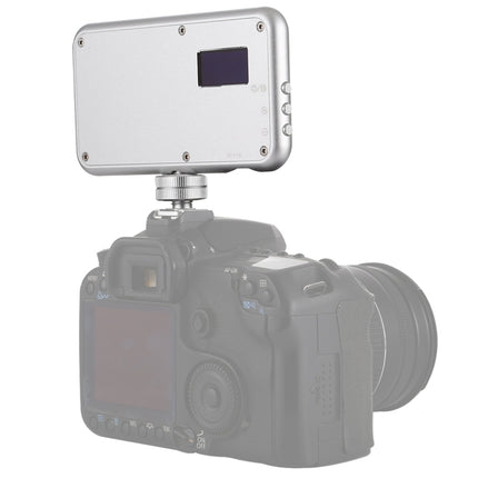 LED-013 Pocket 112 LEDs Professional Vlogging Photography Video & Photo Studio Light with OLED Display & Cold Shoe Adapter Mount for Canon / Nikon DSLR Cameras-garmade.com