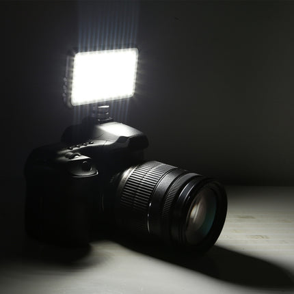 LED-013 Pocket 112 LEDs Professional Vlogging Photography Video & Photo Studio Light with OLED Display & Cold Shoe Adapter Mount for Canon / Nikon DSLR Cameras-garmade.com