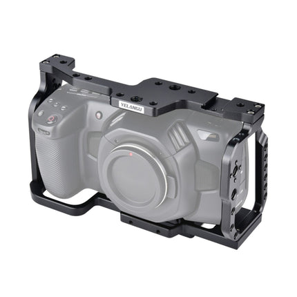 YELANGU C9 YLG0911A-A Video Camera Cage Stabilizer for DJI BMPCC 4K (Black)-garmade.com
