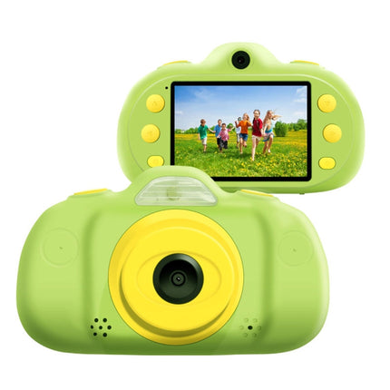 P8 2.4 inch Eight-megapixel Dual-lens Children Camera, Support for 32GB TF Card (Green)-garmade.com