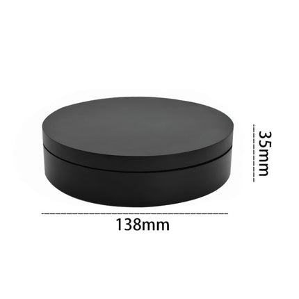 13.8cm USB Charging Smart 360 Degree Rotating Turntable Display Stand Video Shooting Props Turntable for Photography, Load 3kg(Black)-garmade.com