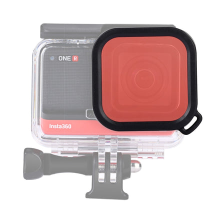 Square Housing Diving Color Lens Filter for Insta360 ONE R 4K Edition / 1 inch dition(Red)-garmade.com