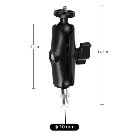 M10 9cm Connecting Rod Fixed Motorcycle Mount Holder with Tripod Adapter & Screw for GoPro HERO10 Black / HERO9 Black / HERO8 Black /7 /6 /5, Xiaoyi and Other Action Cameras(Black)-garmade.com