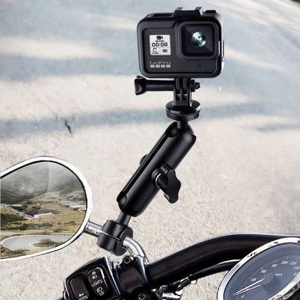 9cm Connecting Rod 20mm Ball Head Motorcycle Rearview Mirror Fixed Mount Holder with Tripod Adapter & Screw for GoPro HERO10 Black / HERO9 Black / HERO8 Black /HERO7 /6 /5, DJI Osmo Action,Xiaoyi and Other Action Cameras(Black)-garmade.com