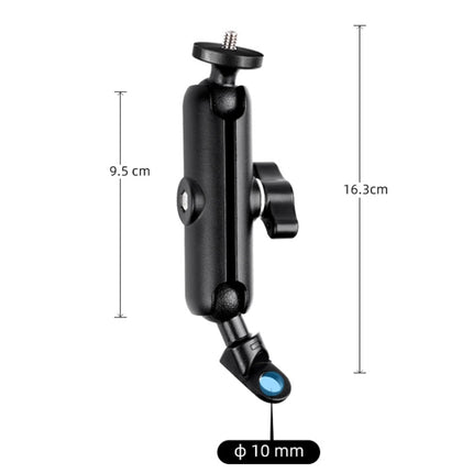 9.0cm Connecting Rod 20mm Ball Head Motorcycle Rearview Mirror Screw Hole Fixed Mount Holder with Tripod Adapter & Screw for GoPro HERO10 Black / HERO9 Black / HERO8 Black /HERO7 /6 /5, DJI Osmo Action,Xiaoyi and Other Action Cameras(Black)-garmade.com
