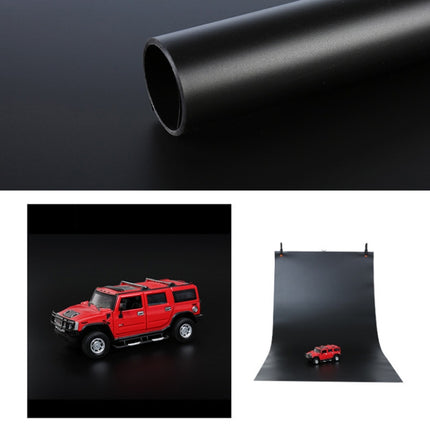 100x200cm PVC Paper Matte Photography Background(Black)-garmade.com