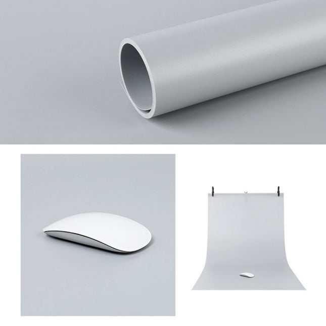 100x200cm PVC Paper Matte Photography Background(Grey)-garmade.com