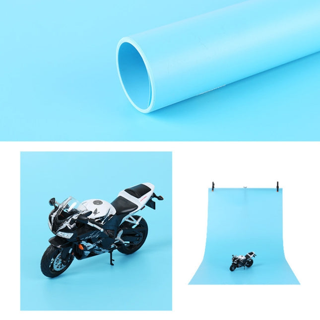 120x200cm PVC Paper Matte Photography Background(Blue)-garmade.com