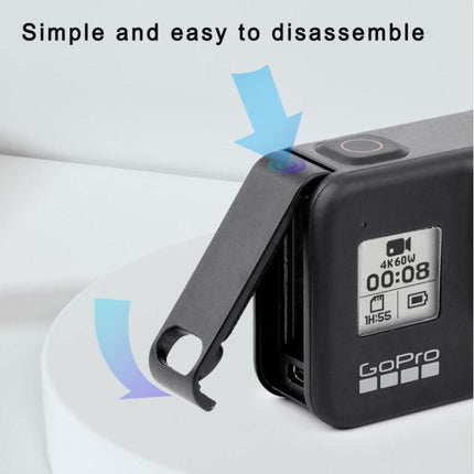 Sports Camera Rechargeable Battery Replacement Cover Side Cover for GoPro HERO8-garmade.com