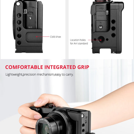 YELANGU C13 YLG0713A Video Camera Cage Stabilizer for Canon Powershot G7X Mark III / G7X3 (Black)-garmade.com