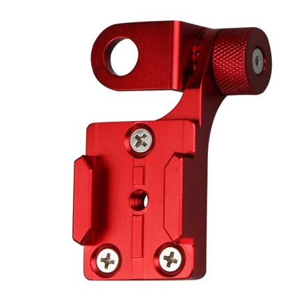Motorcycle Rearview Mirror CNC Aluminum Alloy Stent Fixed Bracket Holder for GoPro HERO6/ 5 /5 Session /4 /3+ /3 /2 /1, Xiaomi Xiaoyi, SJCAM Camera(Red)-garmade.com
