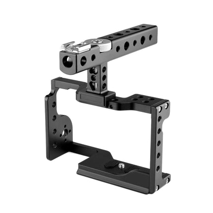 YELANGU C17 YLG0913A Video Camera Cage Stabilizer with Handle for Sony A6600 (Black)-garmade.com