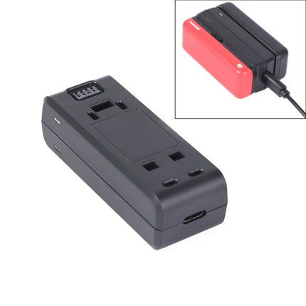 For Insta360 One R Dual-side Batteries Charger Base(Black)-garmade.com