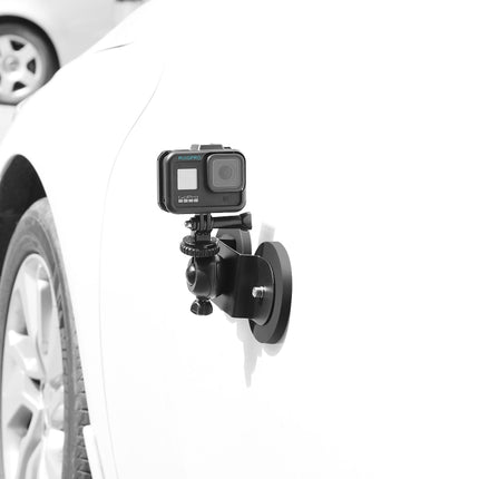 Car Suction Cup Mount Bracket for GoPro HERO10 Black / HERO9 Black / HERO8 Black /7 /6 /5 /5 Session /4 Session /4 /3+ /3 /2 /1, Xiaoyi and Other Action Cameras,, Size: M(Black)-garmade.com