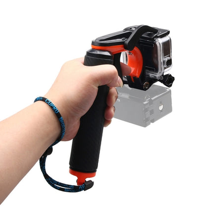 Shutter Trigger + Floating Hand Grip Diving Buoyancy Stick with Adjustable Anti-lost Strap & Screw & Wrench for GoPro HERO7 /6 Black /5 Black-garmade.com