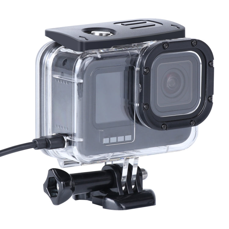 Shockproof Dustproof Housing Protective Case with Charging Hole & Buckle Basic Mount & Screw For GoPro HERO10 Black / HERO9 Black-garmade.com