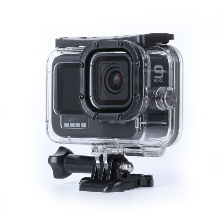 Shockproof Dustproof Housing Protective Case with Charging Hole & Buckle Basic Mount & Screw For GoPro HERO10 Black / HERO9 Black-garmade.com