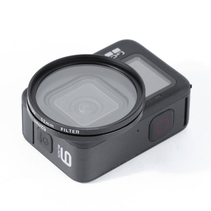 RUIGPRO for GoPro HERO10 Black / HERO9 Black Professional 52mm UV Lens Filter with Filter Adapter Ring & Lens Cap-garmade.com