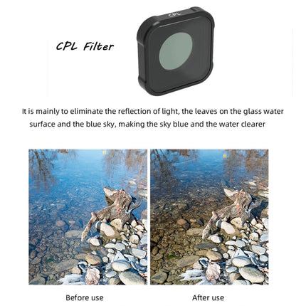 JSR KB Series CPL+ND8+ND16 Lens Filter for GoPro HERO10 Black / HERO9 Black-garmade.com