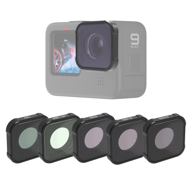 JSR KB Series MCUV+CPL+ND8+ND16+ND32 Lens Filter for GoPro HERO10 Black / HERO9 Black-garmade.com