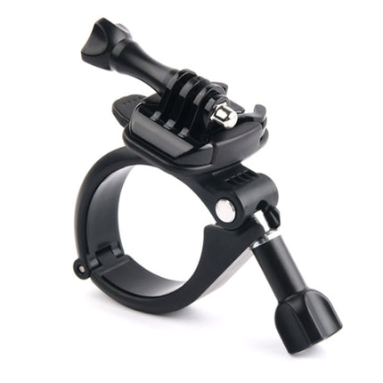 GP434 Large Size Bicycle Motorcycle Handlebar Fixing Mount for GoPro HERO10 Black / HERO9 Black / HERO8 Black /7 /6 /5 /5 Session /4 Session /4 /3+ /3 /2 /1, DJI Osmo Action, Xiaoyi and Other Action Cameras(Black)-garmade.com