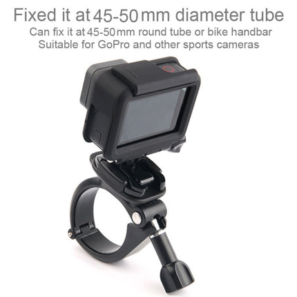 GP434 Large Size Bicycle Motorcycle Handlebar Fixing Mount for GoPro HERO10 Black / HERO9 Black / HERO8 Black /7 /6 /5 /5 Session /4 Session /4 /3+ /3 /2 /1, DJI Osmo Action, Xiaoyi and Other Action Cameras(Black)-garmade.com
