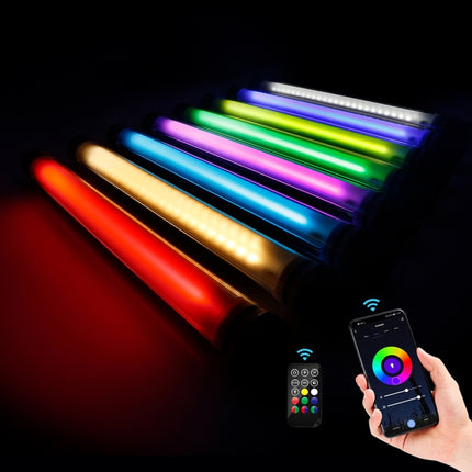 LUXCeO P7RGB Pro Colorful Photo LED Stick Video Light APP Control Adjustable Color Temperature Waterproof Handheld LED Fill Light with Remote Control-garmade.com