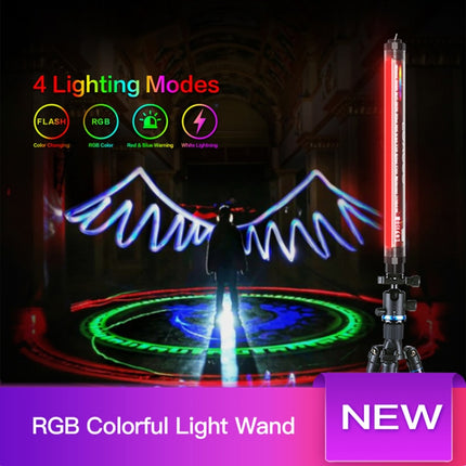 LUXCeO P7RGB Colorful Photo LED Stick Video Light APP Control Adjustable Color Temperature Waterproof Handheld LED Fill Light with Remote Control-garmade.com