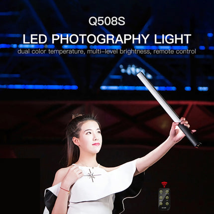 LUXCeO Q508S Dual Color Temperature 1000LM Photo LED Stick Video Light Handheld LED Fill Light Flash Lighting Lamp (Black)-garmade.com