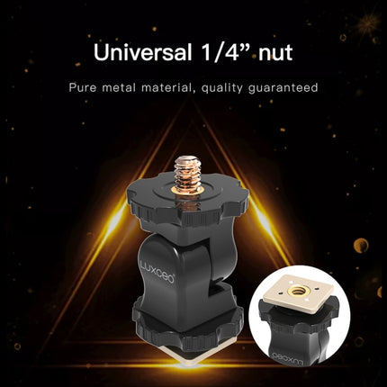LUXCeO PA1 Camera Universal Hot Shoe Holder Damping Ball-Head Bracket (Black)-garmade.com
