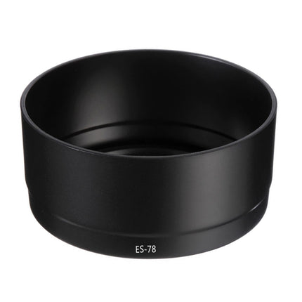 ES-78 Lens Hood Shade for Canon EF 50mm f/1.2L USM Lens(Black)-garmade.com