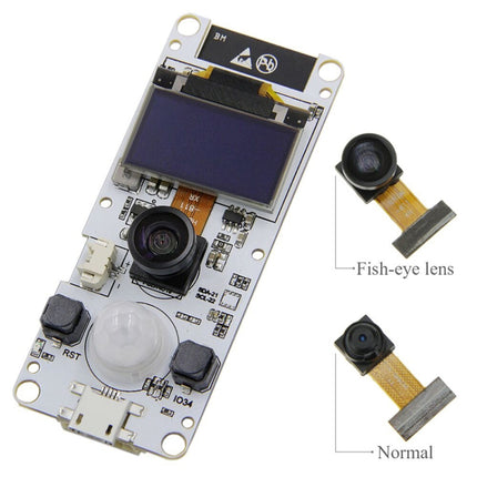 TTGO OV2640 Fisheye Single Lens Camera Module for T-Camera Plus ESP32-DOWDQ6 8MB SPRAM-garmade.com