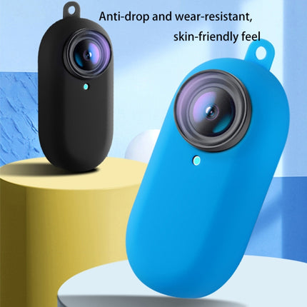 Silicone Protective Case for Insta360 GO 2 Body(Blue)-garmade.com