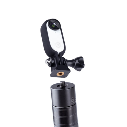 Plastic Protective Frame Mount Cage with Tripod Base Adapter for Insta360 GO 2(Black)-garmade.com