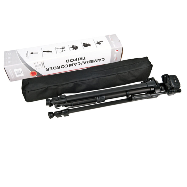 WeiFeng WT-3560 3-Section Folding Legs Live Broadcast Aluminum Alloy Tripod Mount (Black)-garmade.com