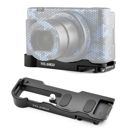 YELANGU CL12 Camera Expansion Board Base L Plate for Sony ZV-1 (Black)-garmade.com